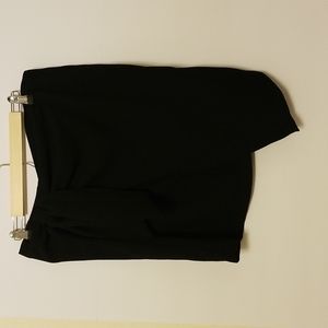 Black mini wrap skirt